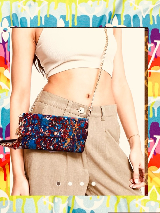 Handbags - Louis Vuitton, one of a kind reinvented Sarah wallet converted Crossbody vintage